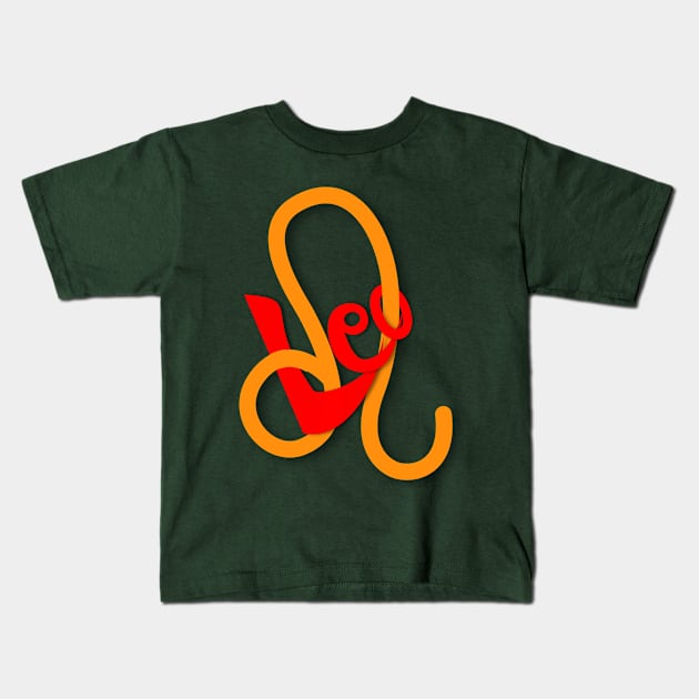 Leo Kids T-Shirt by Rathinavel